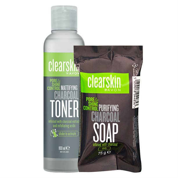 Avon Clearskin Pore & Shine Control Mattifying Charcoal Toner - 100ml