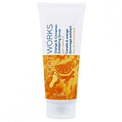 Avon Foot Works Orange & Cinnamon Exfoliating Scrub - 75ml