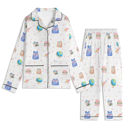Back to School Adventures Kids Pajama Set with Pockets - Whippie's
