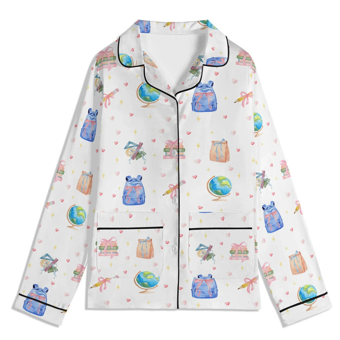 Back to School Adventures Kids Pajama Set with Pockets - Whippie's