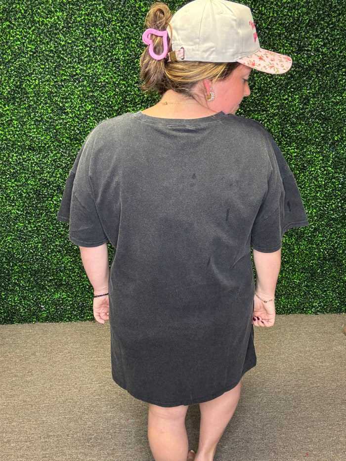 Baevely Black T-SHIRT DRESS