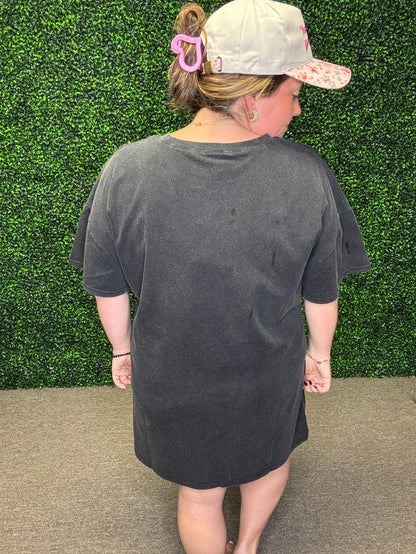 Baevely Black T-SHIRT DRESS