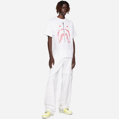 BAPE White ABC Camo Shark T-Shirt