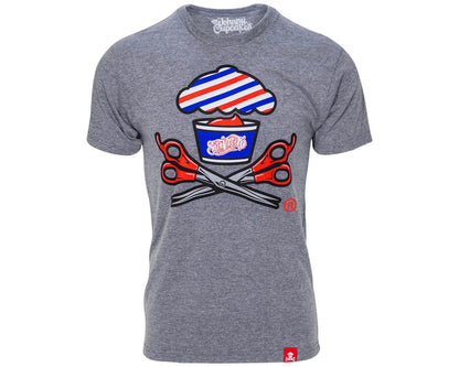 Barber Shop Crossbones Tee - Front
