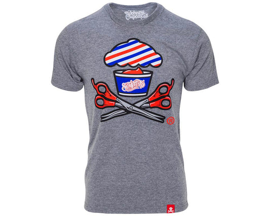 Barber Shop Crossbones Tee - Front