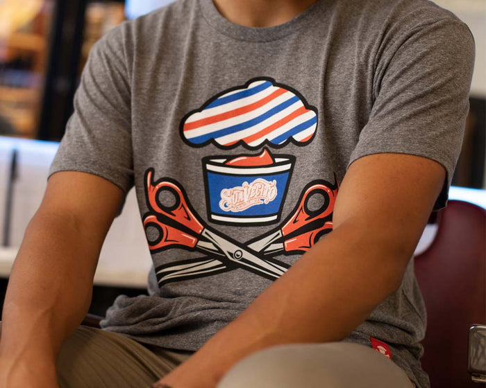 Barber Shop Crossbones Tee - Lifestyle