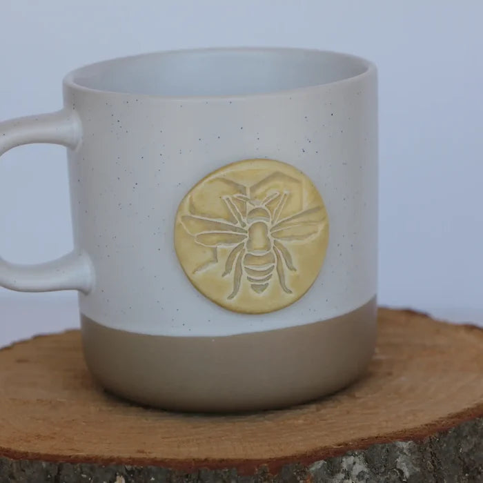 Bee Stamped Mug: Cabin Style (10oz)