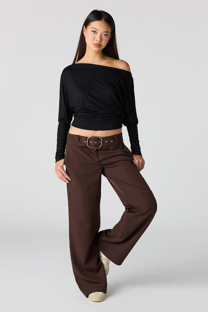 Belted Wide Leg Pant