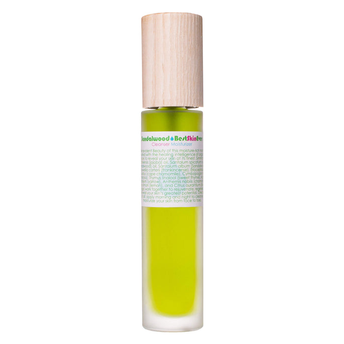 Bottle of Living Libations Best Skin Ever Sandalwood 50ml
