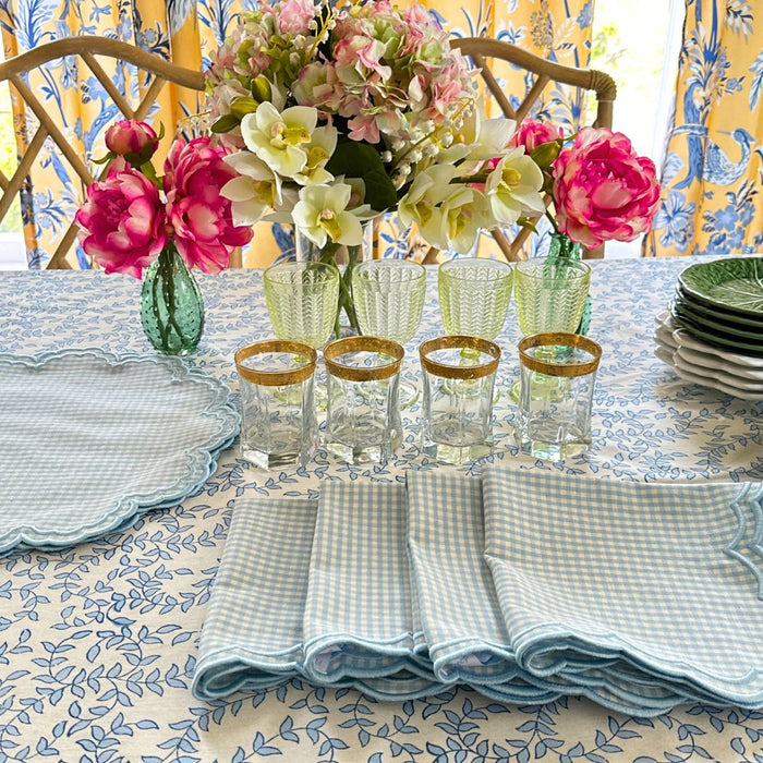 Bettina Napkin - Blue Gingham (Set of 4)