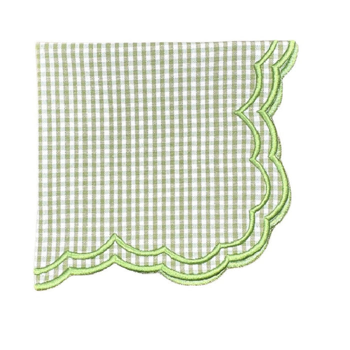 Bettina Napkin - Light Green Gingham (Set of 4)