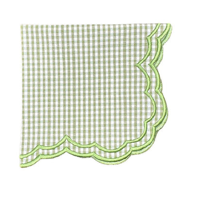 Bettina Napkin - Light Green Gingham (Set of 4)