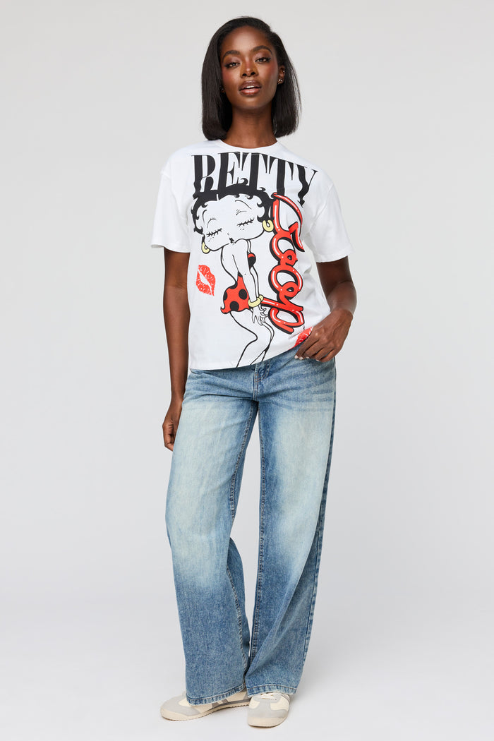 Betty Boop Graphic Boyfriend T-Shirt