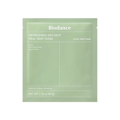 Biodance Refreshing Sea Kelp Sheet Face Mask 1pc Sachets/Units