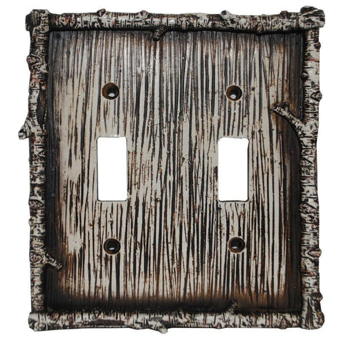 Birch Twig Double Switch Wall Plate Switch and Outlet Wall Plate
