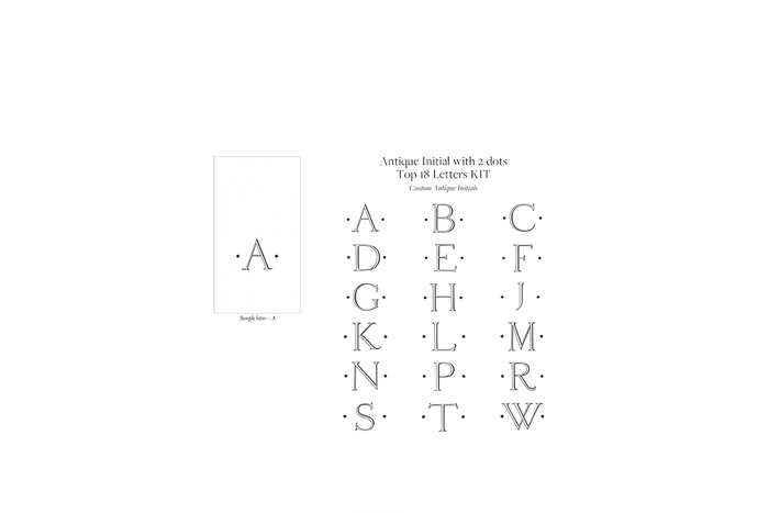 Black Initial Guest Box