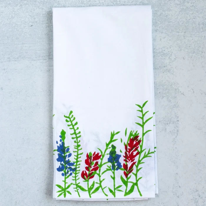 Block Printed Tea Towels- Assorted Styles