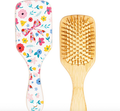 Blossom & Bows Wood Hair Brush