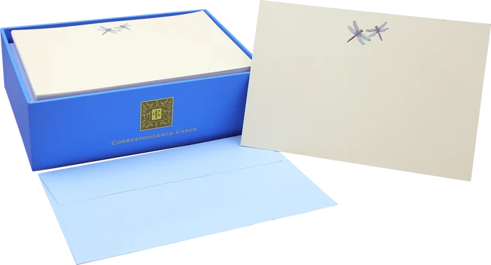 Blue Dragonflies Correspondence Cards