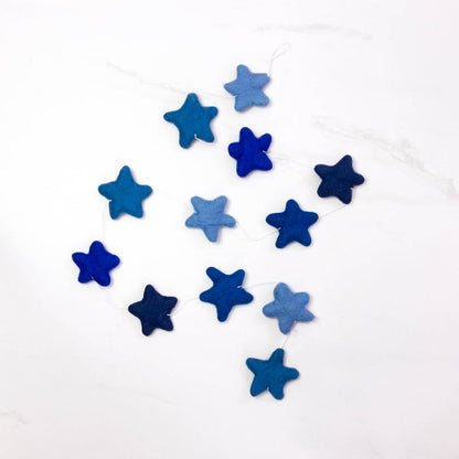Blue Stars Garland