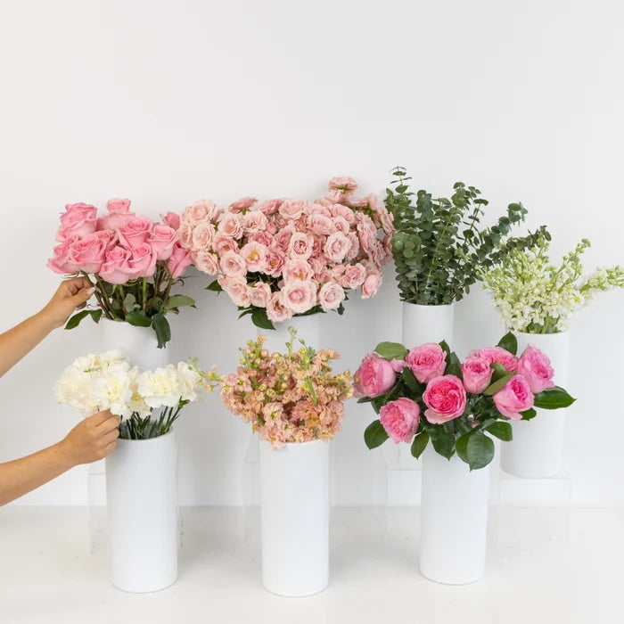 Blush Bulk Bouquet Bar Flower Kit Close Up - Image