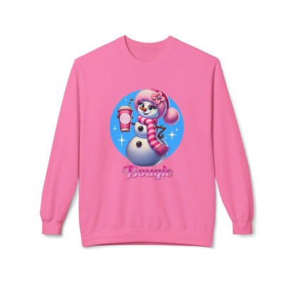 Bougie Snowwoman ❄️⛄☕ Unisex Fleece Sweatshirt ✨ - Whippie's