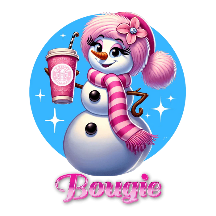 Bougie Snowwoman ❄️⛄☕ Unisex Fleece Sweatshirt ✨ - Whippie's