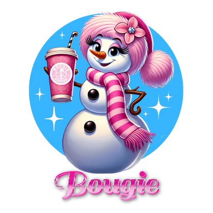 Bougie Snowwoman ❄️⛄☕ Unisex Fleece Sweatshirt ✨ - Whippie's