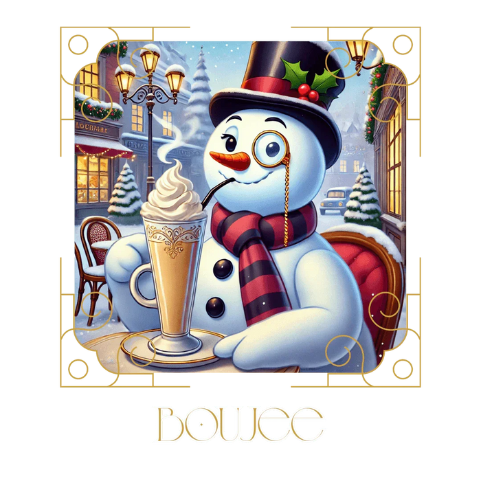☃️ Boujee Snowman ☕ Youth Crewneck Sweatshirt ✨ - Whippie's
