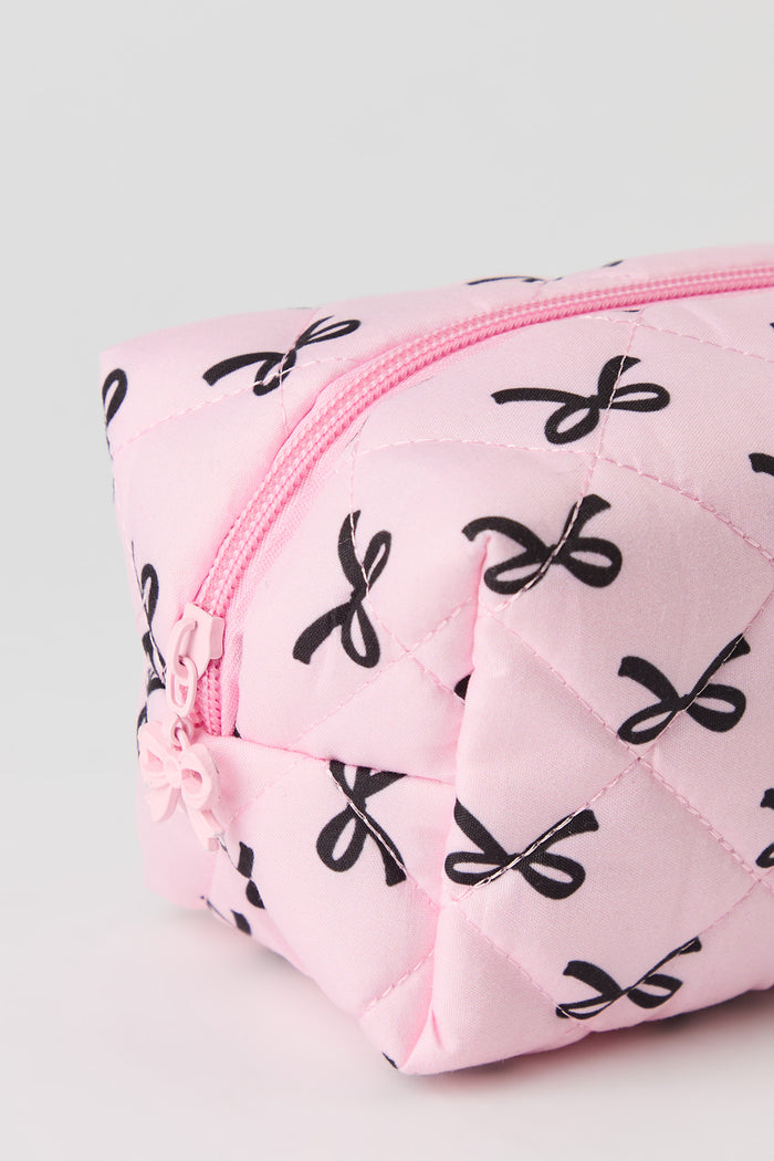 Bow Pen & Pencil Case Set