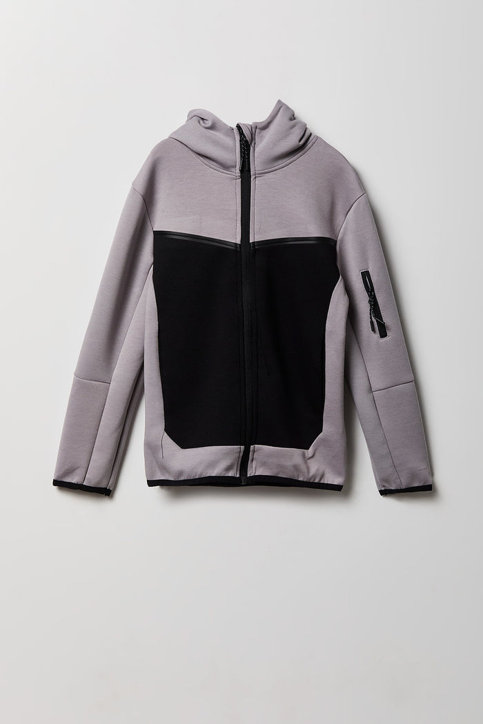 Boys Active Scuba Colourblock Zip-Up Hoodie