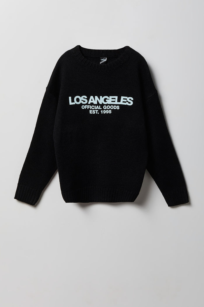Boys City Graphic Boxy Sweater
