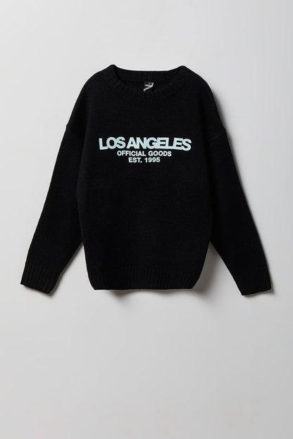 Boys City Graphic Boxy Sweater