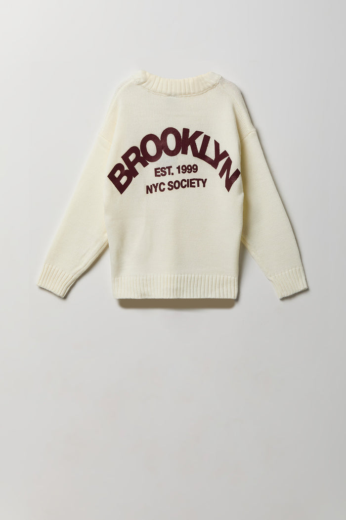 Boys City Graphic Boxy Sweater