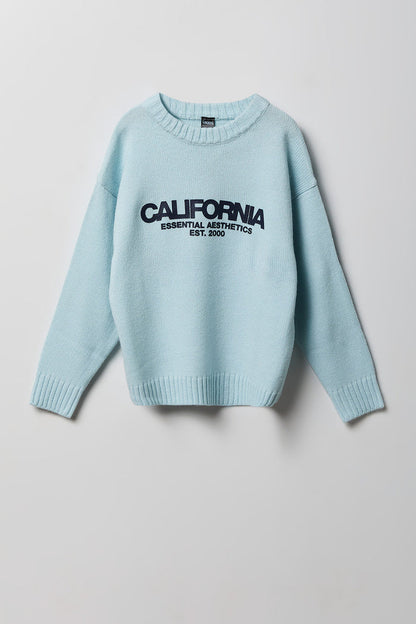 Boys City Graphic Boxy Sweater