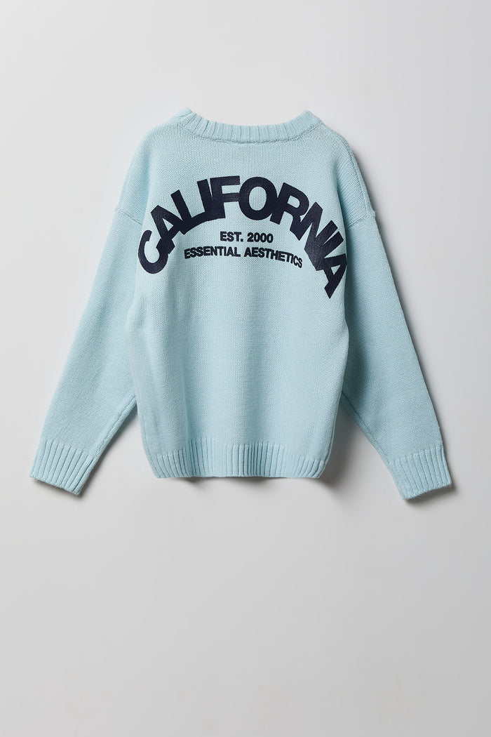 Boys City Graphic Boxy Sweater