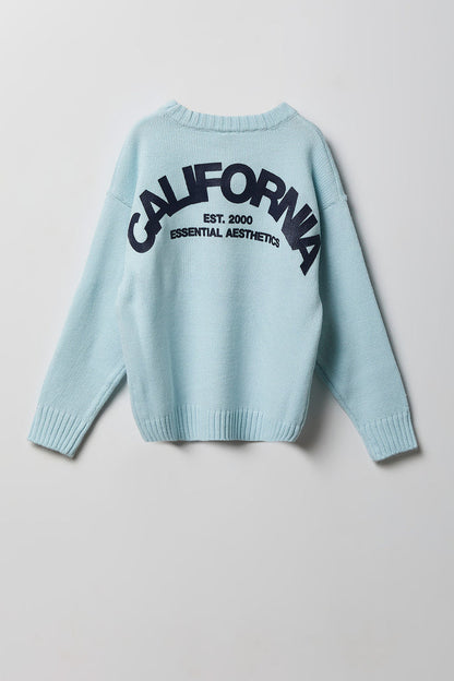 Boys City Graphic Boxy Sweater