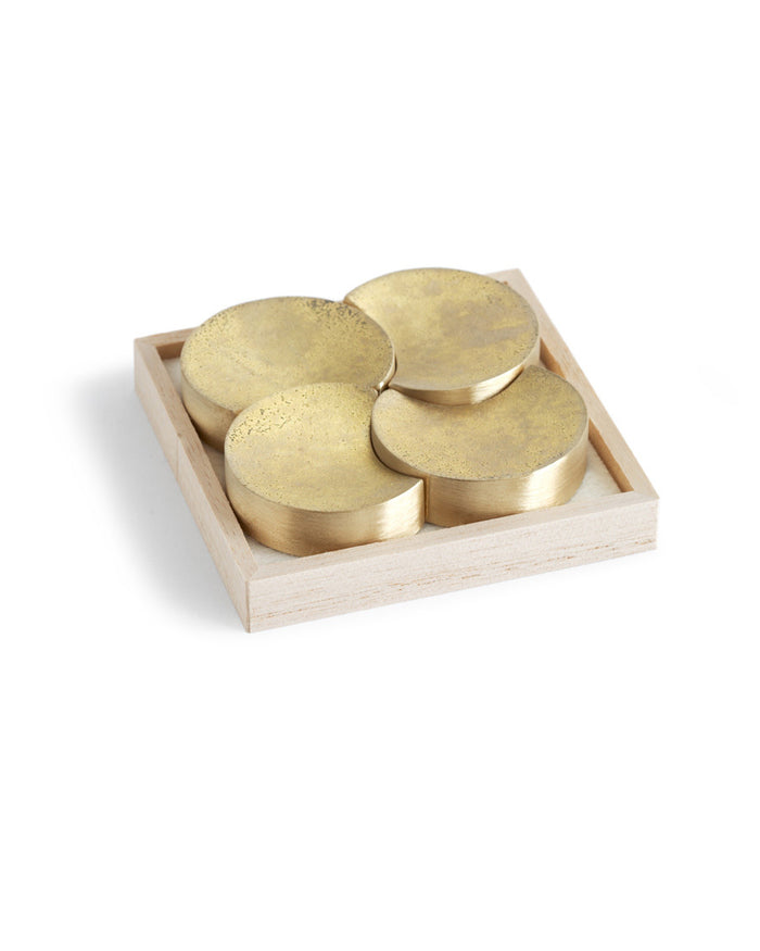 Brass Chopstick Rests - Four Moon