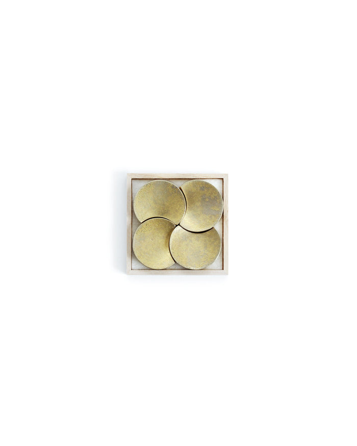 Brass Chopstick Rests - Four Moon