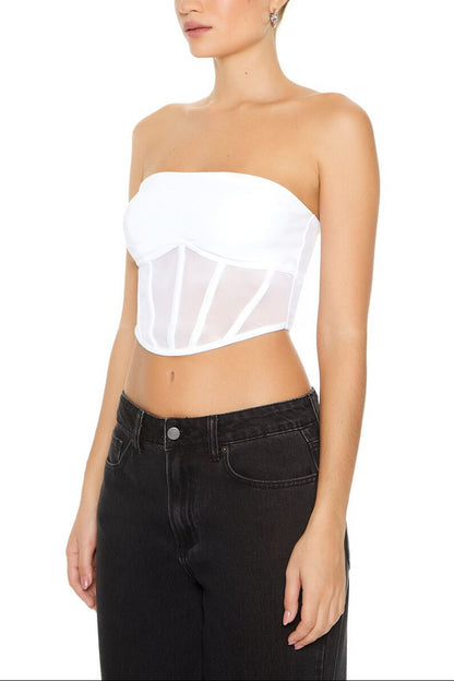 Bratz x F21 Cropped Corset Tube Top