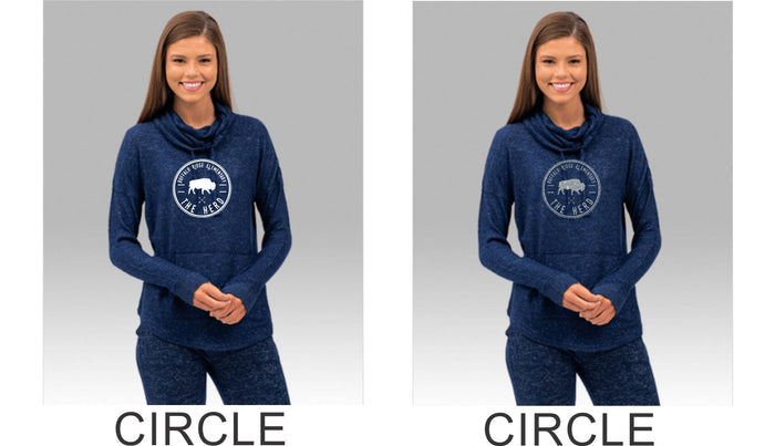 BRE Ladies Cowl Pullover- 5 Designs