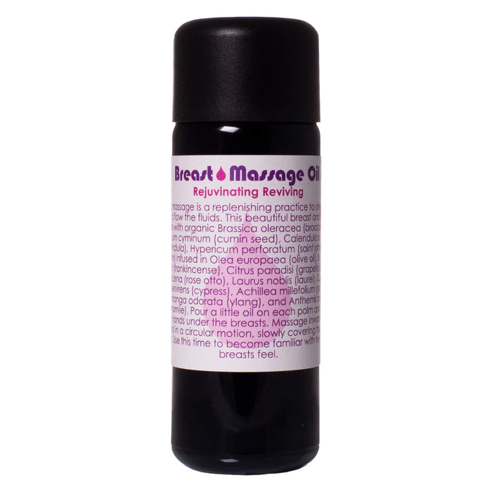 Bottle of Living Libations Breast Massage Oil 50ml