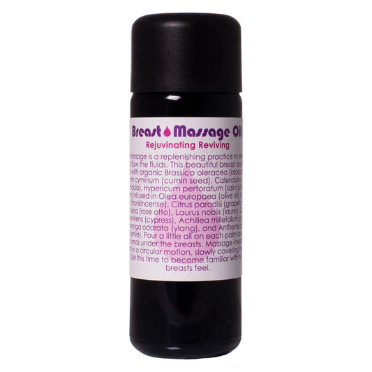 Bottle of Living Libations Breast Massage Oil 50ml