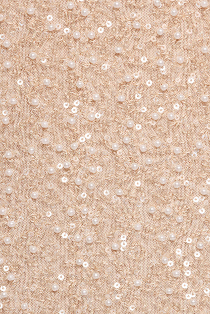 Petal and Pup USA BOTTOMS Briellia Sequin Midi Skirt - Champagne