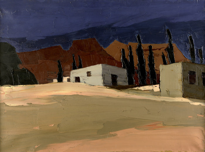 Buildings - Sir Kyffin Williams Print|Adeiladau - Print Syr Kyffin Williams - National Library of Wales Online Shop / Siop Arlein Llyfrgell Genedlaethol Cymru
