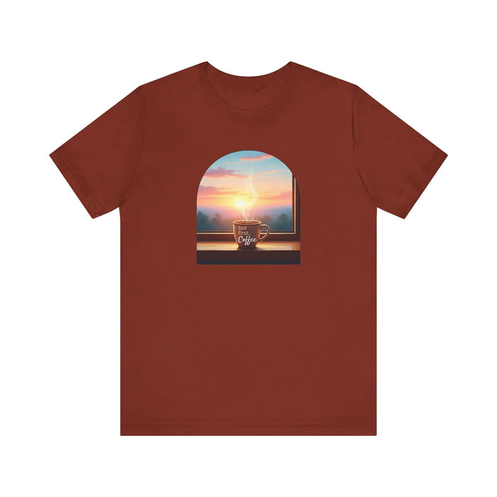 But First, Coffee - Unisex Jersey Tee - Whippie's