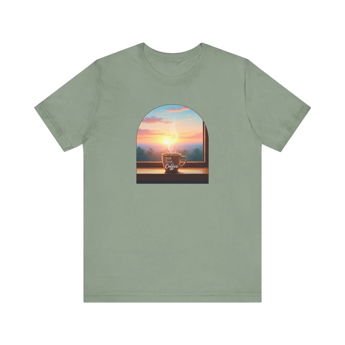 But First, Coffee - Unisex Jersey Tee - Whippie's