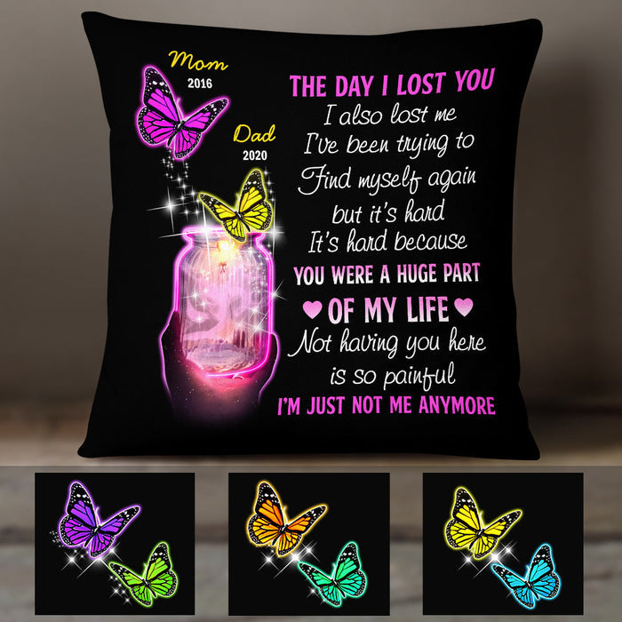 Butterfly The Day I Lost You Personalized Pillow Case