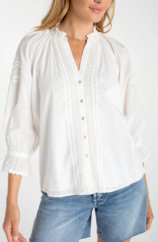 Button Front Blouse