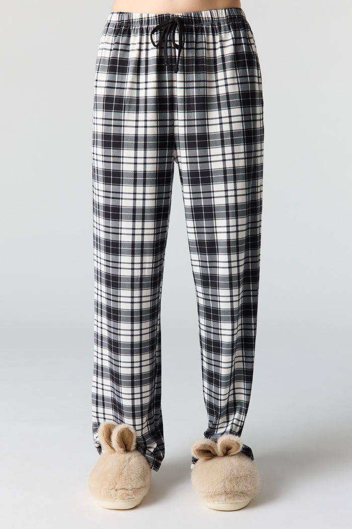 Button-Up Collared Top & Pajama Pant & Short Set (3 Pieces)